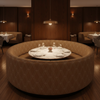 Stone Haven - Tobacco Upholstered Banquette | Architectural Fabrics