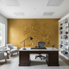 Moroccan Gold Wash | Hollywood Wallcoverings - Corporate Office commercial room setting