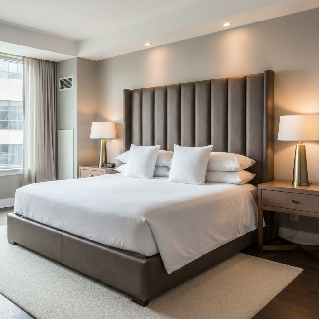 Kralendijk - Truffle Upholstered Headboard | Architectural Fabrics