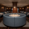 Red Hook - Pond Upholstered Banquette | Architectural Fabrics