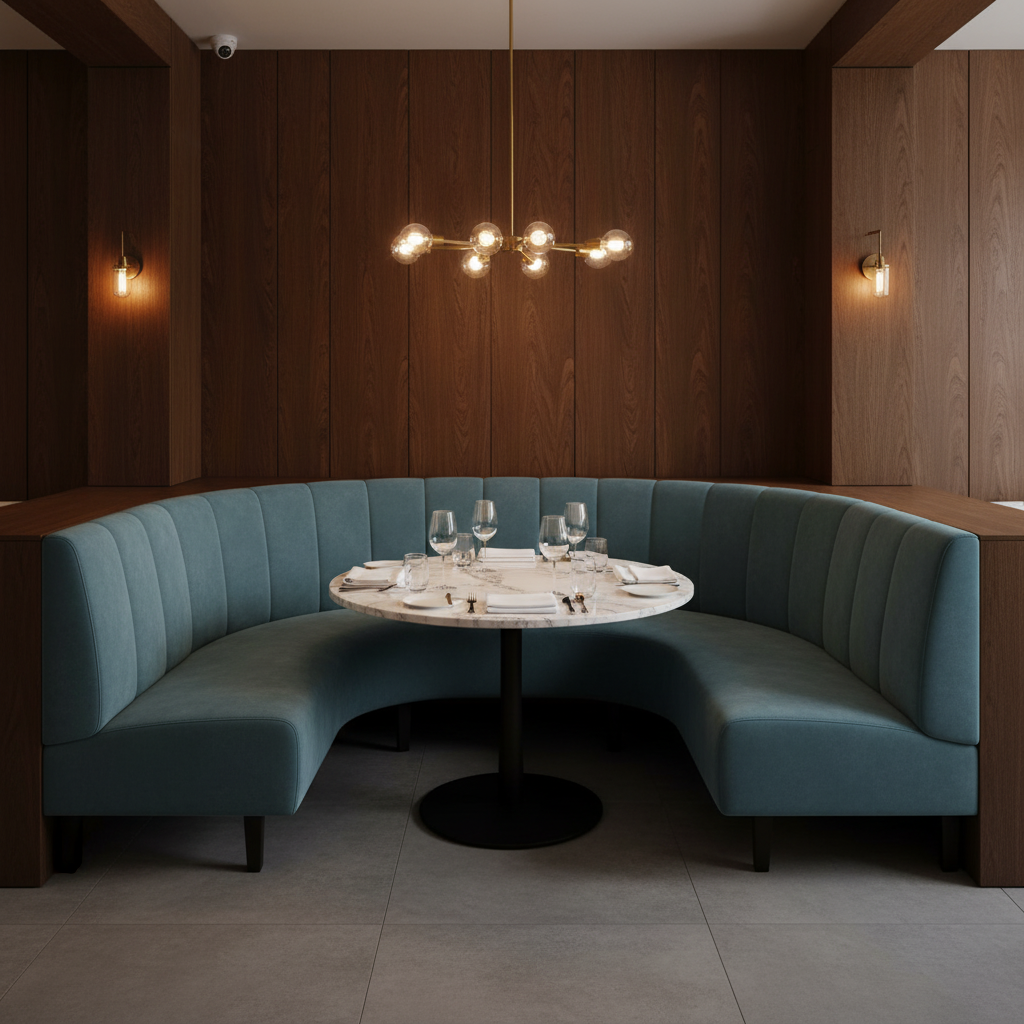 Maho Bay - Scuba Upholstered Banquette | Architectural Fabrics