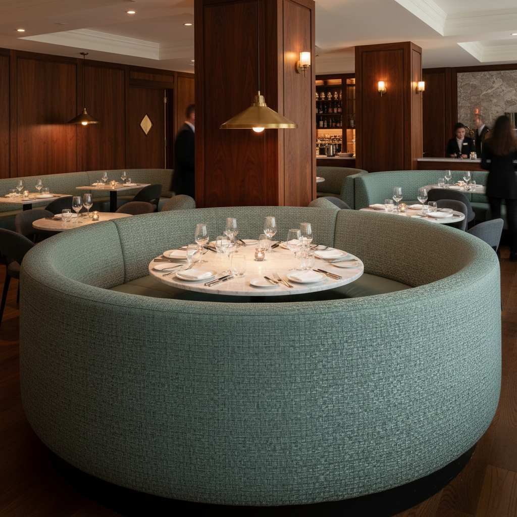Bellevue - Bellevue Tekloom Performance Upholstered Banquette | Architectural Fabrics