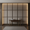 Smooth Pebble Grain Mushroom Taupe Upholstered Wall Panel | Architectural Fabrics