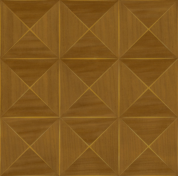 Cold Spring Harbor-Toffee Wood Veneer Wallcovering | Phillipe Romano