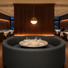 Luxury Cay - Deep Sea Upholstered Banquette | Architectural Fabrics