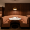 Pinnacle Rock - Dusty Rose Upholstered Banquette | Architectural Fabrics