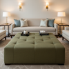 Astor - Astor Contract Woven Upholstered Ottoman | Architectural Fabrics