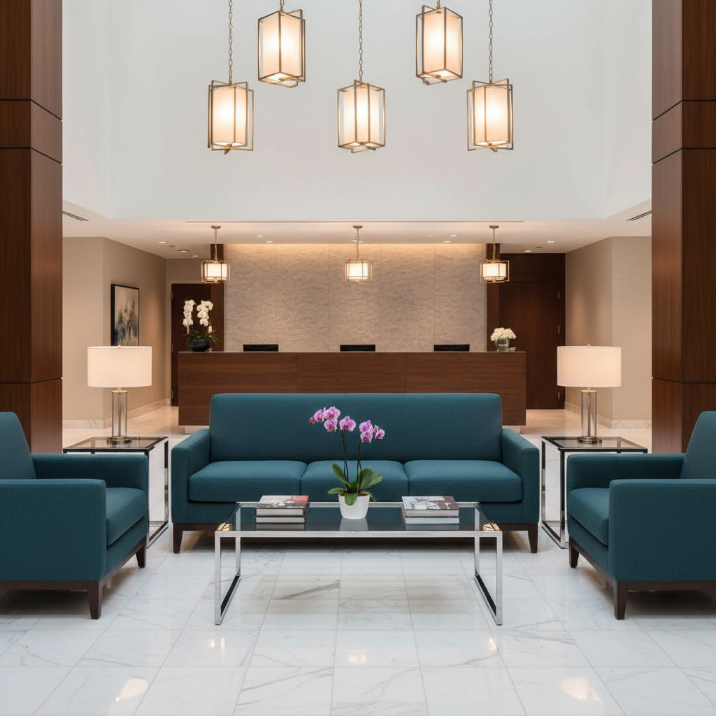 Subtle Velvet Texture Deep Teal Upholstered Sofa | Architectural Fabrics