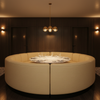 Nassau Gold - Shell Upholstered Banquette | Architectural Fabrics