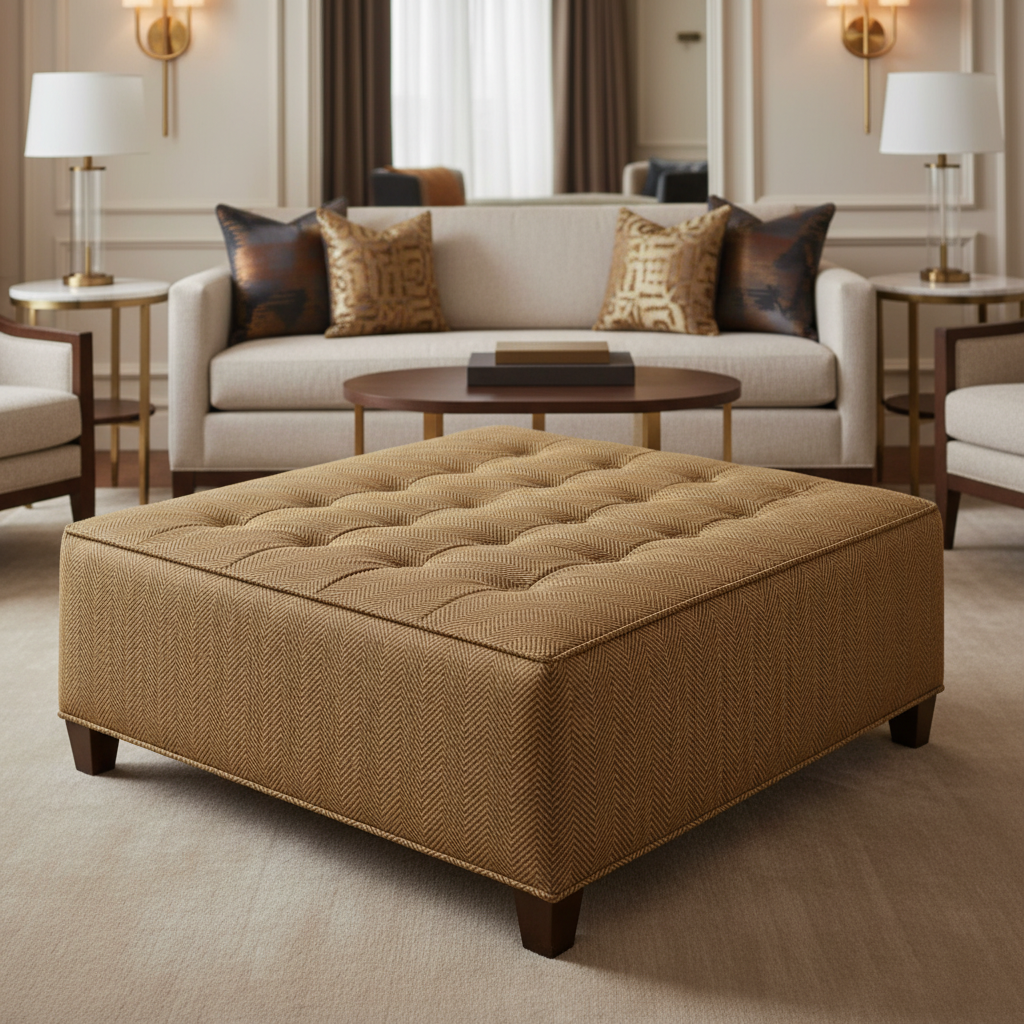Acoustic - Acoustic Performance Vinyl Upholstered Ottoman | Architectural Fabrics