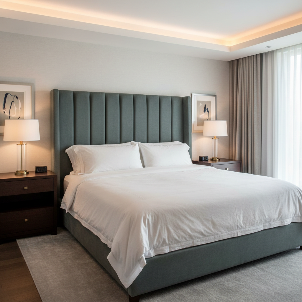 Kralendijk - Stream Upholstered Headboard | Architectural Fabrics