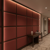 Fine Woven Texture Garnet Red Upholstered Wall Panel | Architectural Fabrics