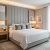 Nassau Gold - Silver Upholstered Headboard | Architectural Fabrics