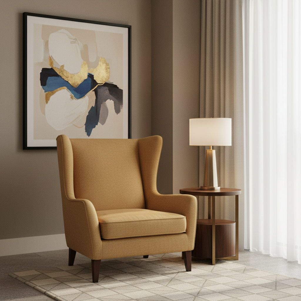 Aire Pebbled - Golden Wheat Breathable Polyurethane Upholstered Chair | Architectural Fabrics