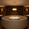 Tradewind Trace - Latte Upholstered Banquette | Architectural Fabrics