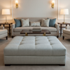 Ballad - Ballad Tekloom Performance Upholstered Ottoman | Architectural Fabrics