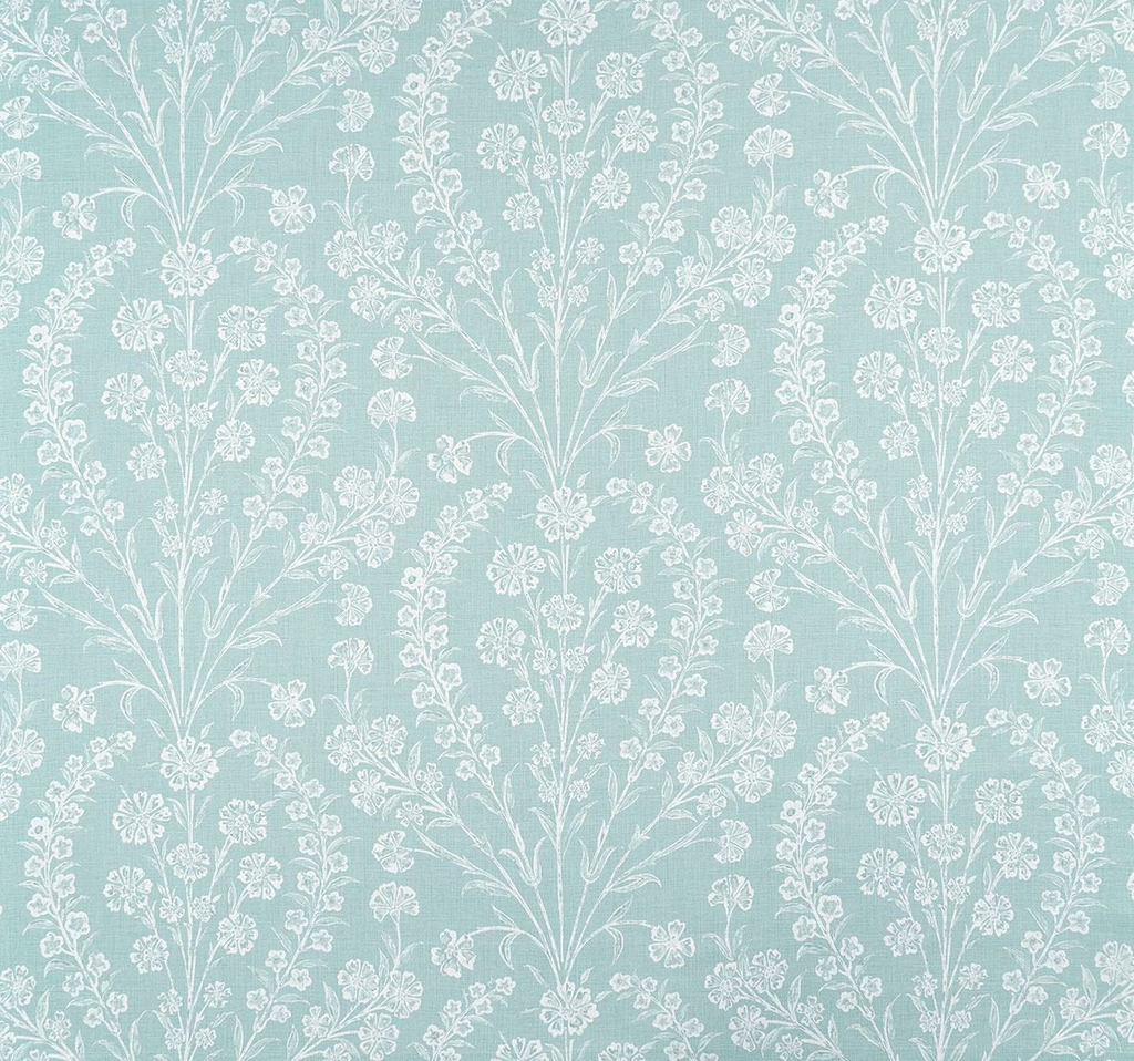 DWCY-900292 Nina Campbell Fabric Aqua designer-wallcoverings-los-angeles