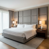 Triangle Reef - Graphite Upholstered Headboard | Architectural Fabrics