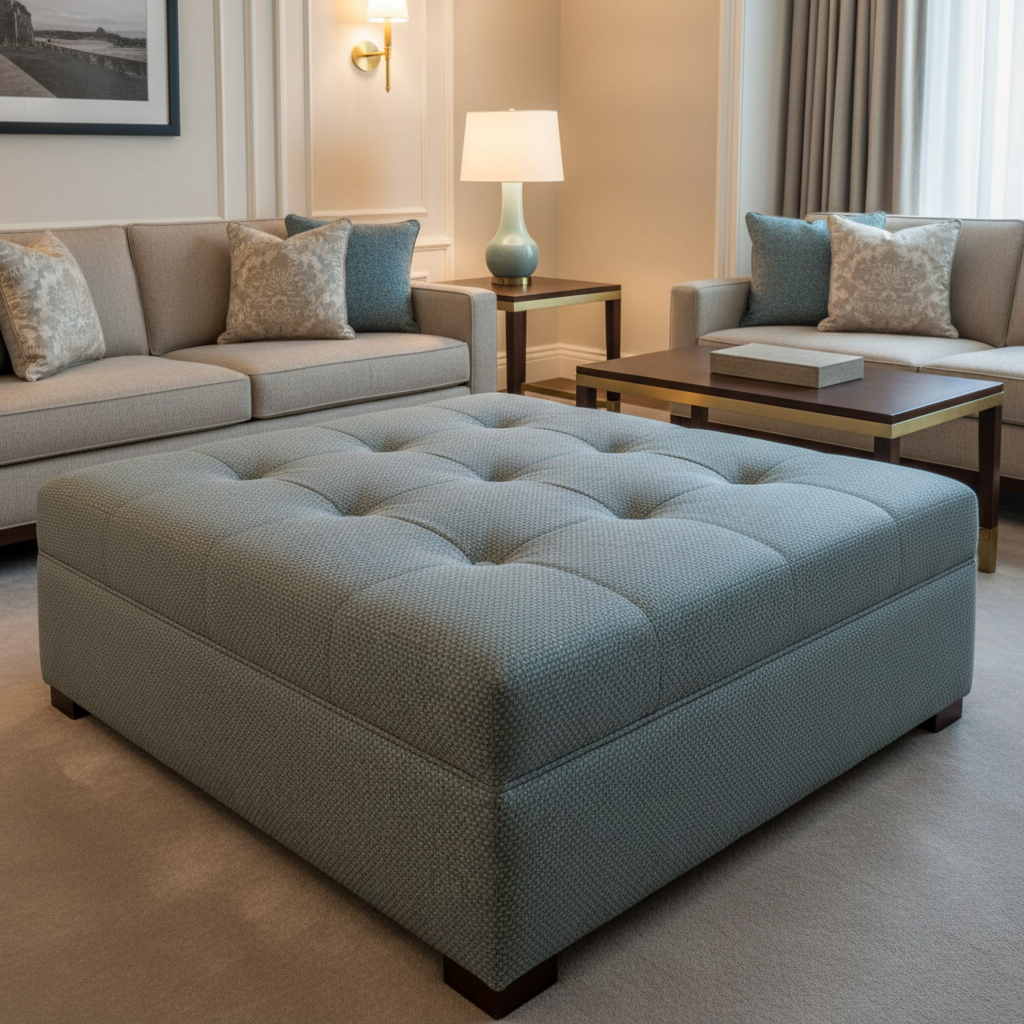 Soufriere - Gust Upholstered Ottoman | Architectural Fabrics