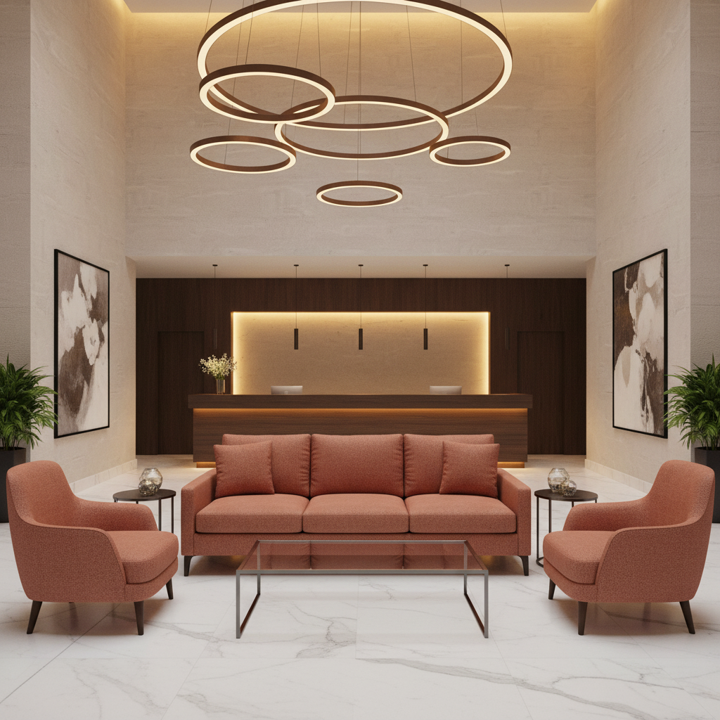 Fine Pebble Grain Rustic Sienna Upholstered Sofa | Architectural Fabrics