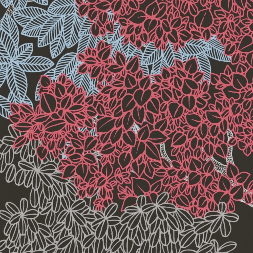 Floral Impression Black Wallcovering | AS Creation