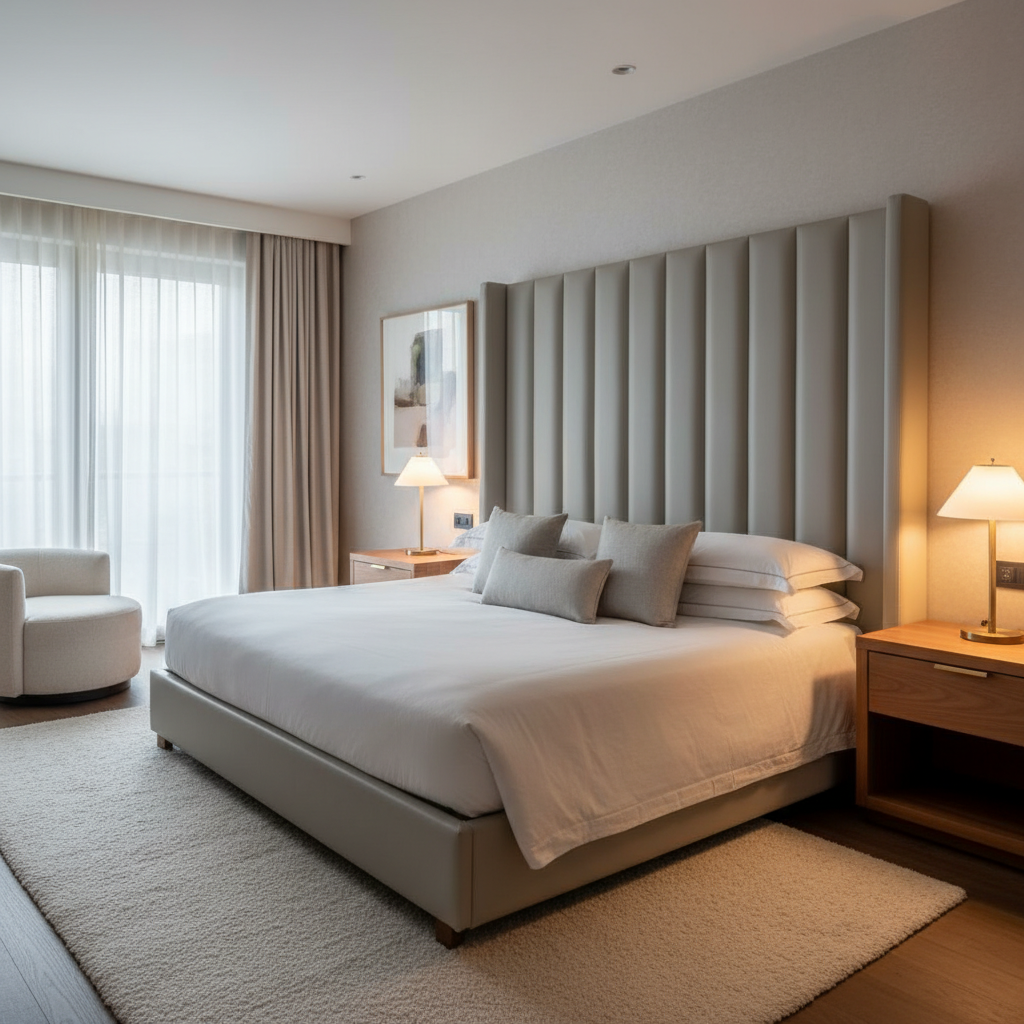 Bedford Ice Upholstered Headboard | Architectural Fabrics