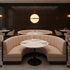 Aarden - Rose Quartz Silicone Hybrid Upholstered Banquette | Architectural Fabrics
