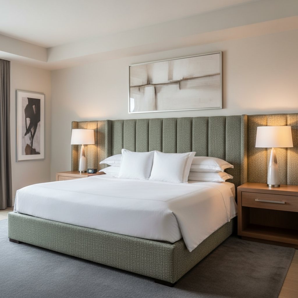 Turks Landing - Verde Upholstered Headboard | Architectural Fabrics