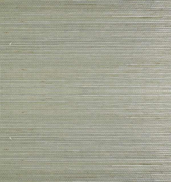 Nantucket Grasscloth Silver Green Wallcovering | Phillipe Romano