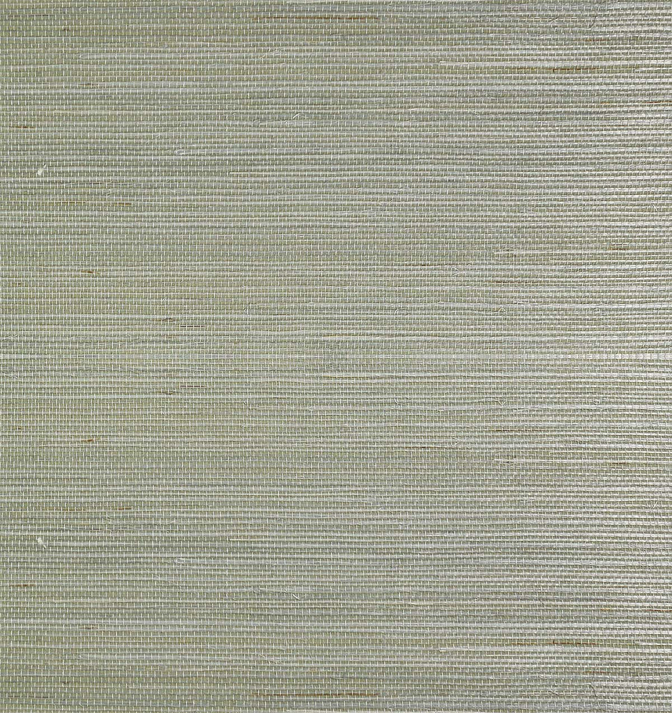 Nantucket Grasscloth Silver Green Wallcovering | Phillipe Romano