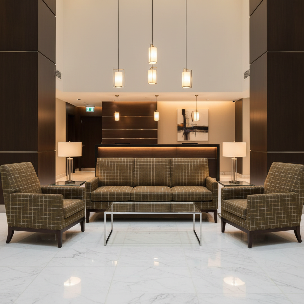 West End - Truffle Upholstered Sofa | Architectural Fabrics