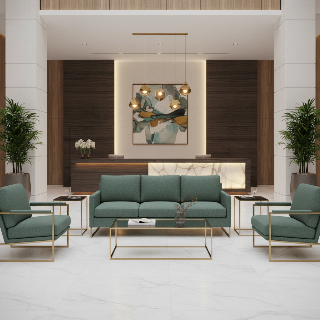 Nassau Gold - Aegean Upholstered Sofa | Architectural Fabrics