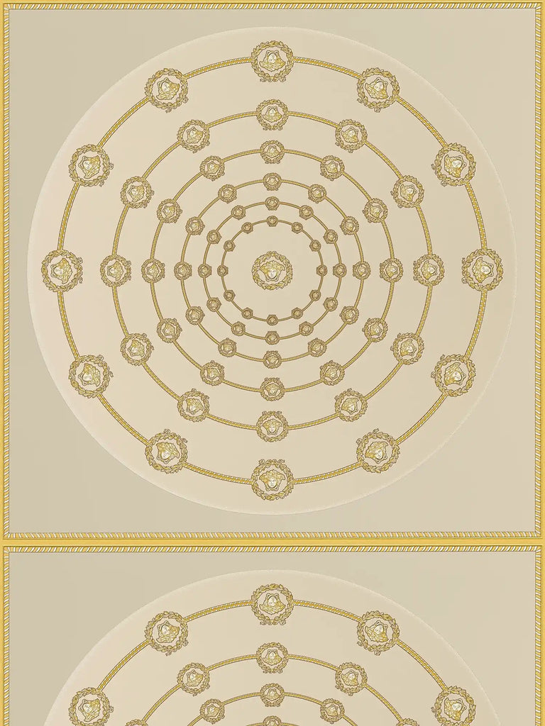 I Love Baroque Gold Cream Large Versace Wallcovering