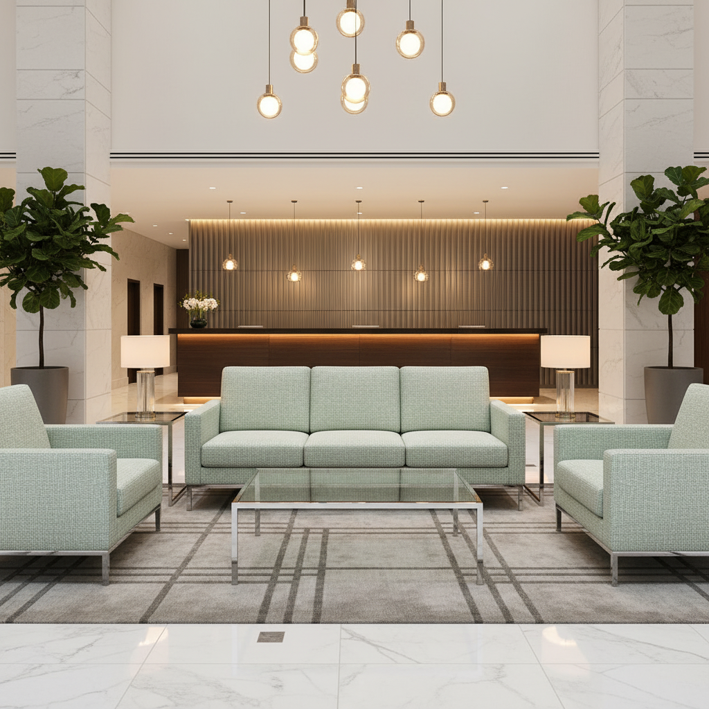 Tweed Bay - Mint Upholstered Sofa | Architectural Fabrics