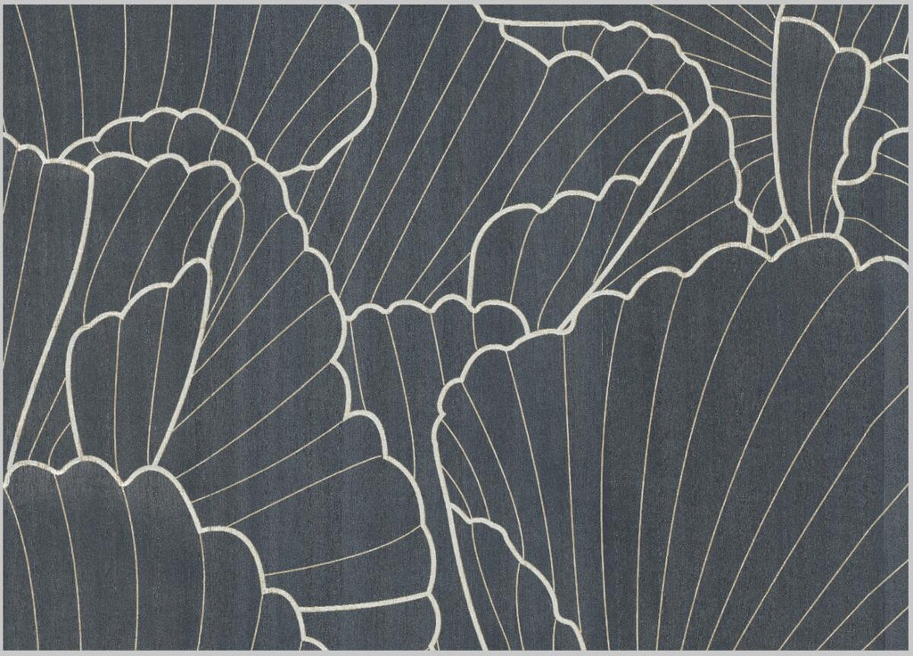 Mantoloking-Jade Leaf Lotus Wood Veneer Wallcovering | Phillipe Romano — WOOD-500550