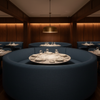 Morant - Ink Upholstered Banquette | Architectural Fabrics
