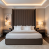 Necker Island - Cocoa Upholstered Headboard | Architectural Fabrics