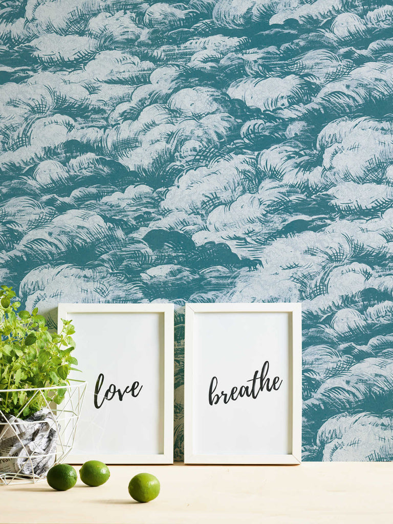 Jungle Chic Teal Wallcovering | AS Creation