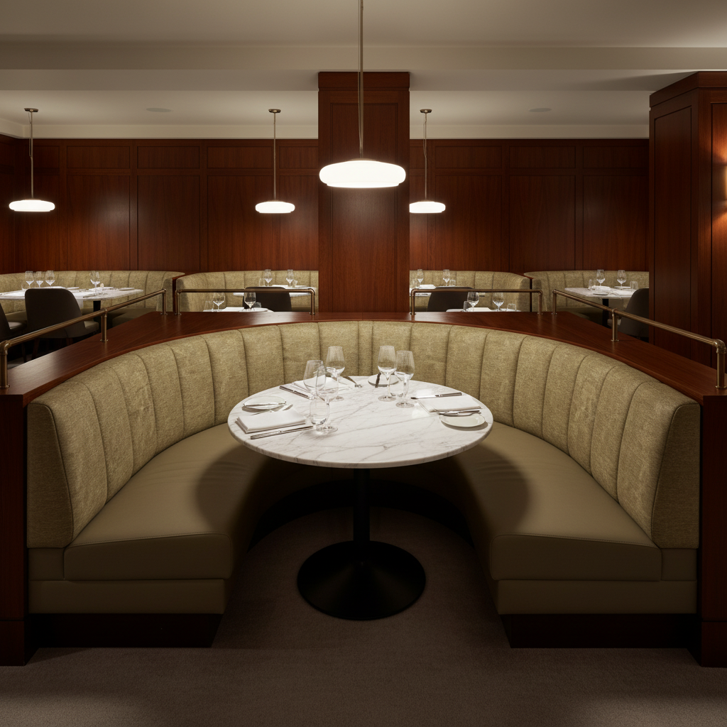 Tobago - Basil Upholstered Banquette | Architectural Fabrics