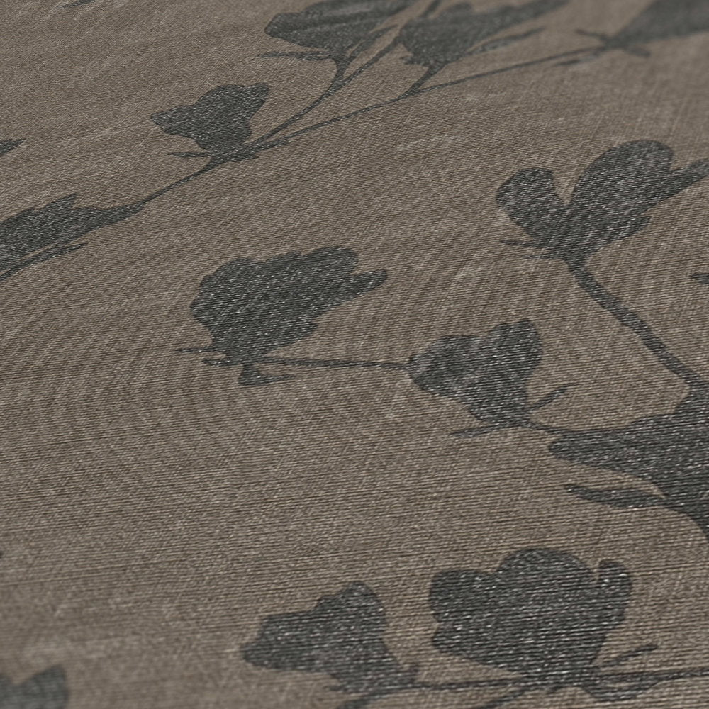 Nara Black, Brown Wallcovering | AS Creation
