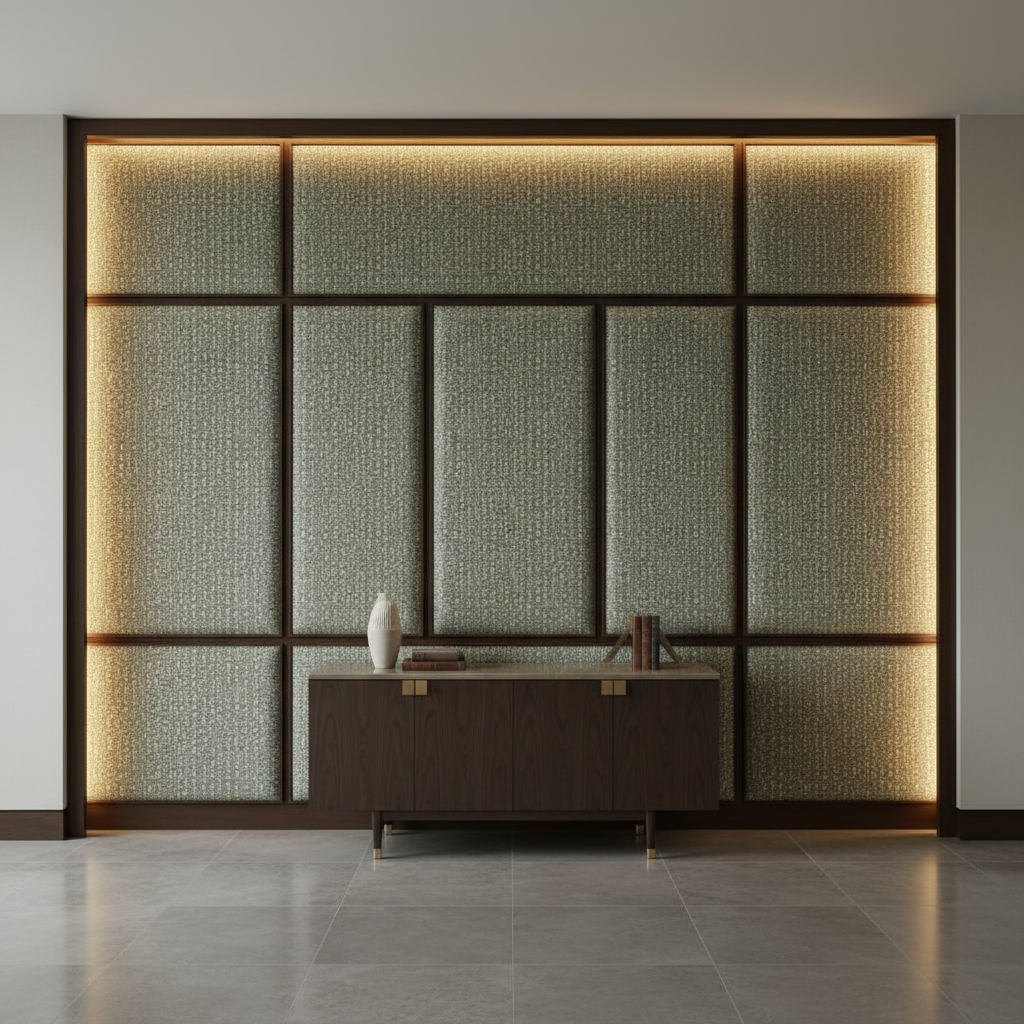 Turks Landing - Verde Upholstered Wall Panel | Architectural Fabrics