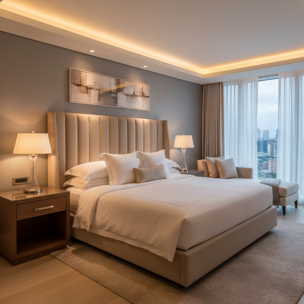 Big Stone Gap Mushroom Upholstered Headboard | Architectural Fabrics