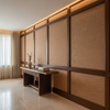 Woven Crosshatch Texture Rustic Sienna Upholstered Wall Panel | Architectural Fabrics