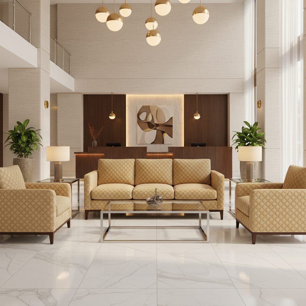Thatch Cay - Silk Upholstered Sofa | Architectural Fabrics