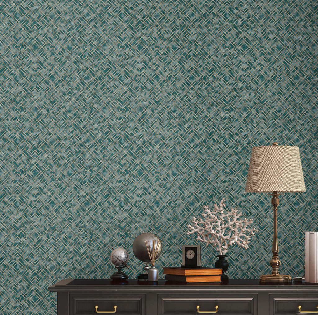 Metropolitan Stories 3 Travel Styles Teal Wallcovering | AS Creation
