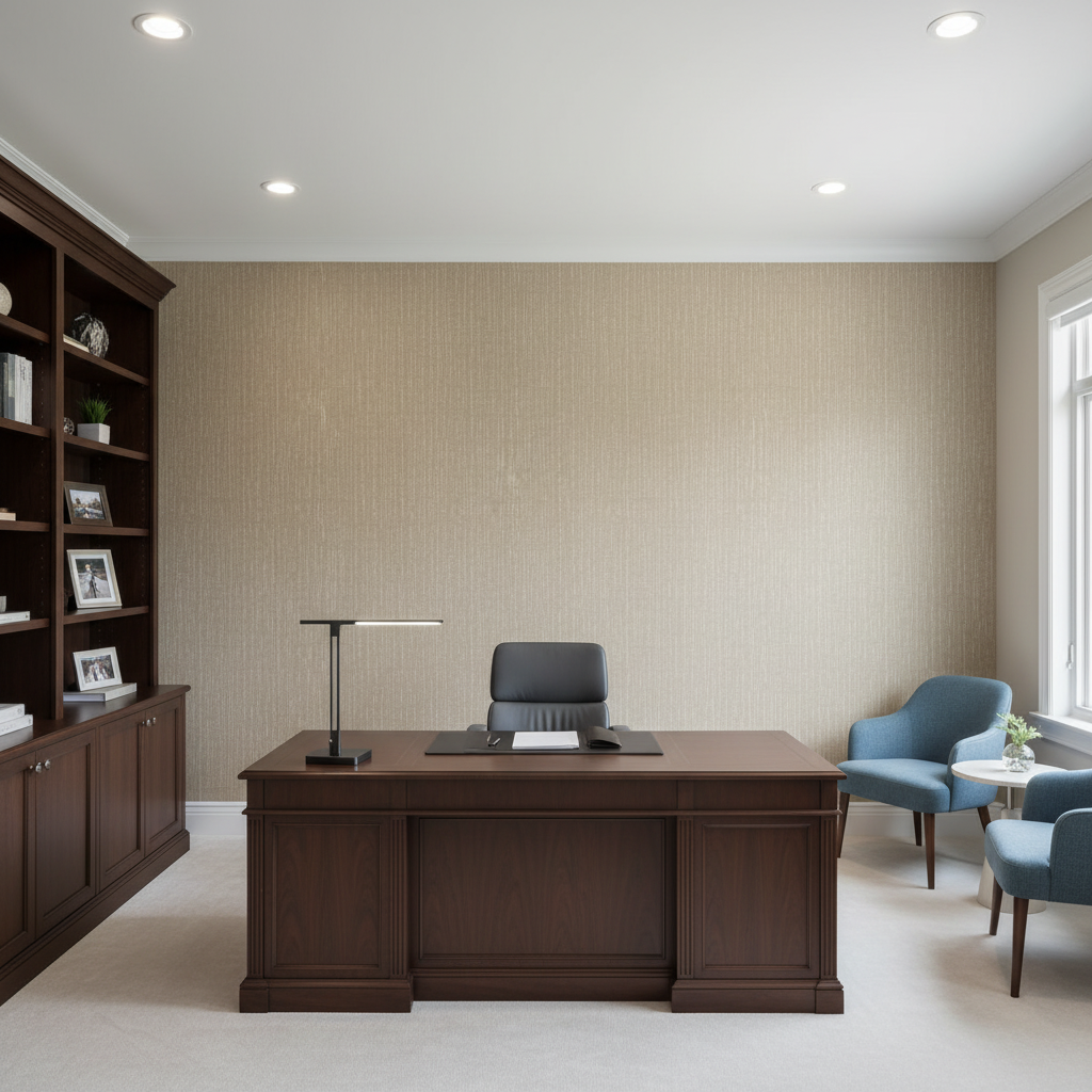 Barnard Type II Vinyl | Hollywood Wallcoverings - Corporate Office commercial room setting