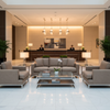 Subtle Textured Solid Muted Taupe Upholstered Sofa | Architectural Fabrics