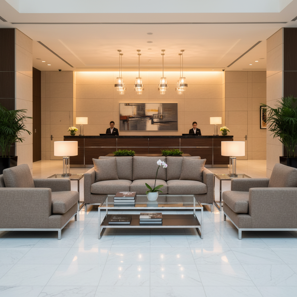 Subtle Textured Solid Muted Taupe Upholstered Sofa | Architectural Fabrics