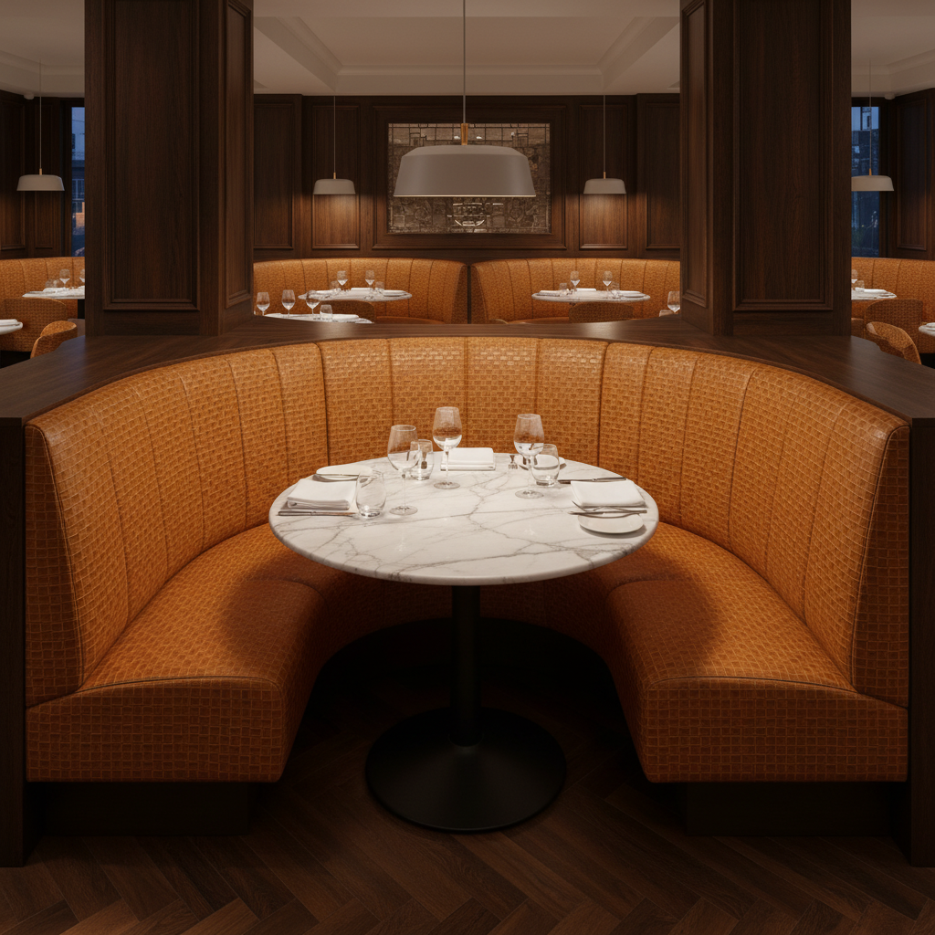 Berretta - Berretta Performance Vinyl Upholstered Banquette | Architectural Fabrics
