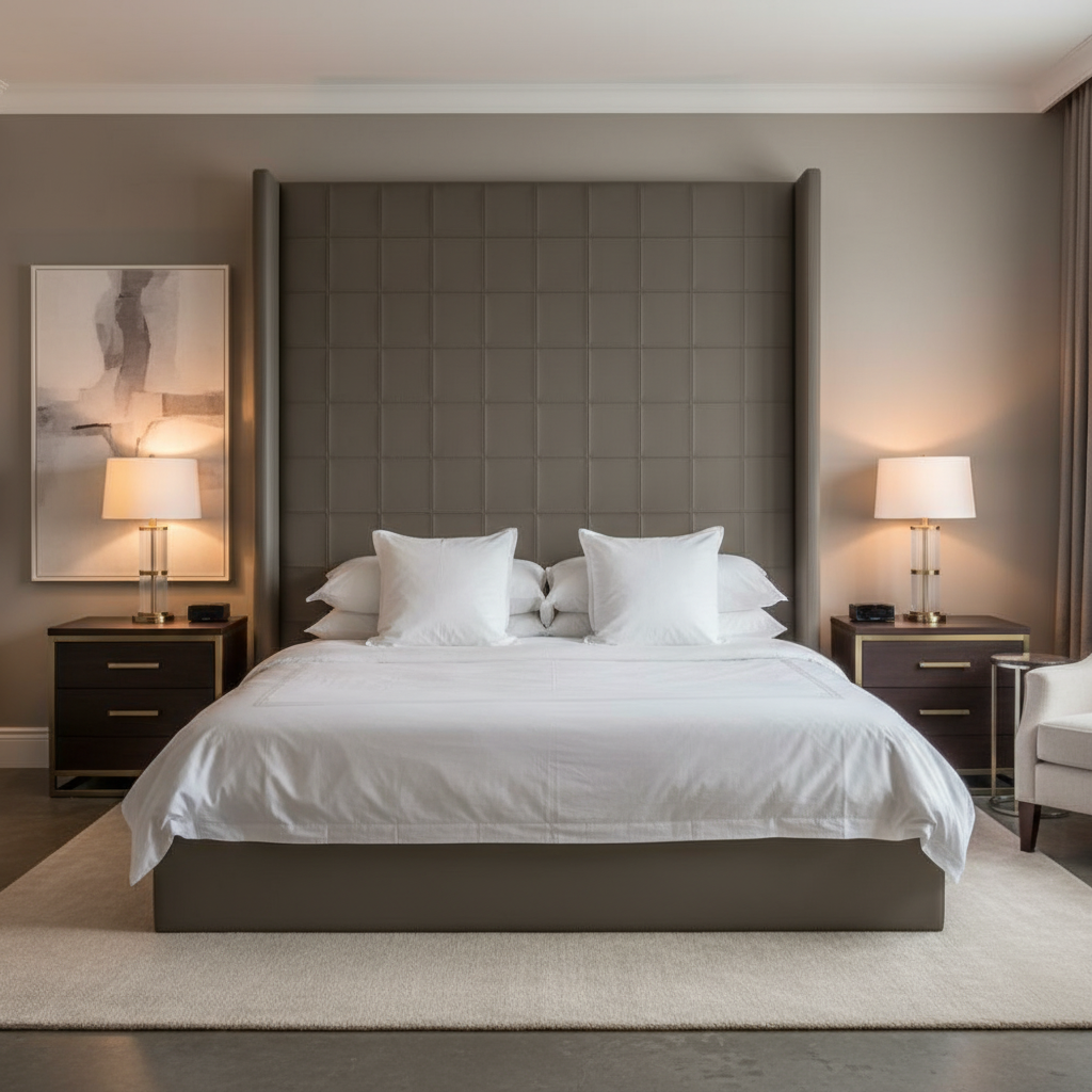 Puerto Plata - Bark Upholstered Headboard | Architectural Fabrics